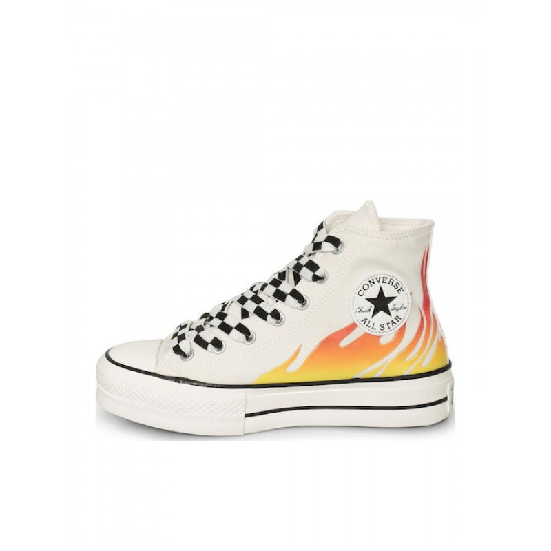 CONVERSE CHUCK TAYLOR ALL STAR LIFT PLATFORM FLAMES