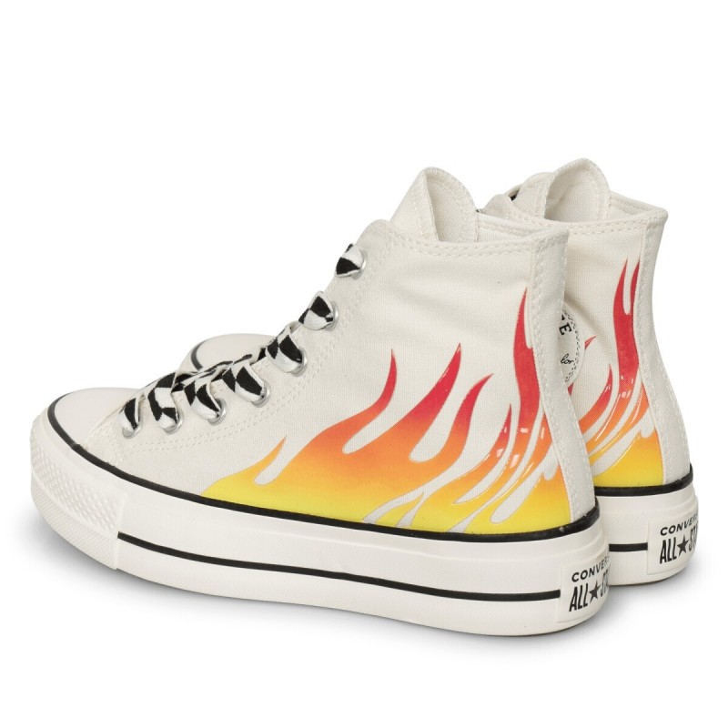 CONVERSE CHUCK TAYLOR ALL STAR LIFT PLATFORM FLAMES