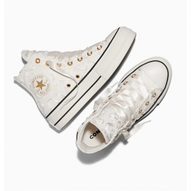 Converse Chuck Taylor All Star Lift Ribbon High Top Vintage White