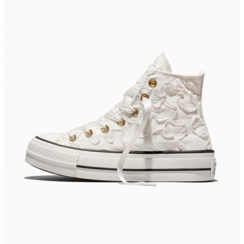 Converse Chuck Taylor All Star Lift Ribbon High Top Vintage White