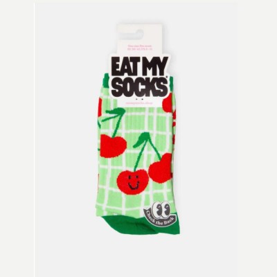 EAT MY SOCKS EMS, Socks, Adults, Flat, Cherry