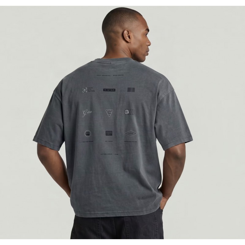 G-STAR Washed multi gr relaxed r t