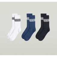 G-STAR BANKS-3 PACK SPORTS SOCKS