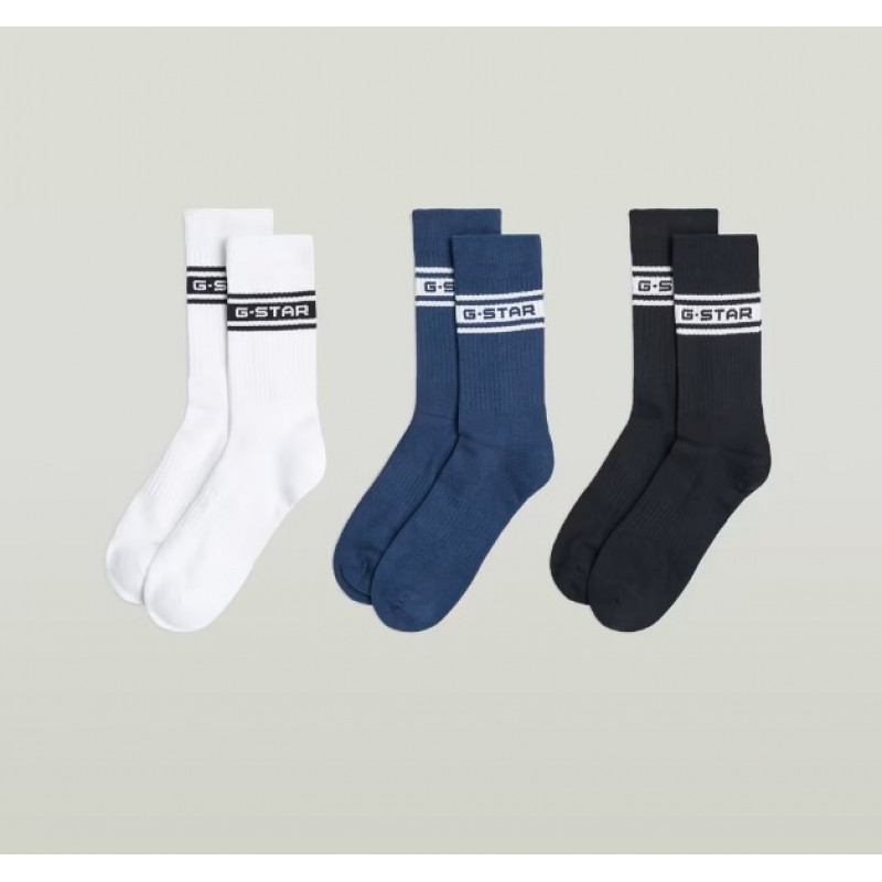 G-STAR BANKS-3 PACK SPORTS SOCKS