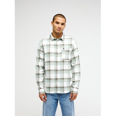 QUICKSILVER MOTHERFLY PLAID LS