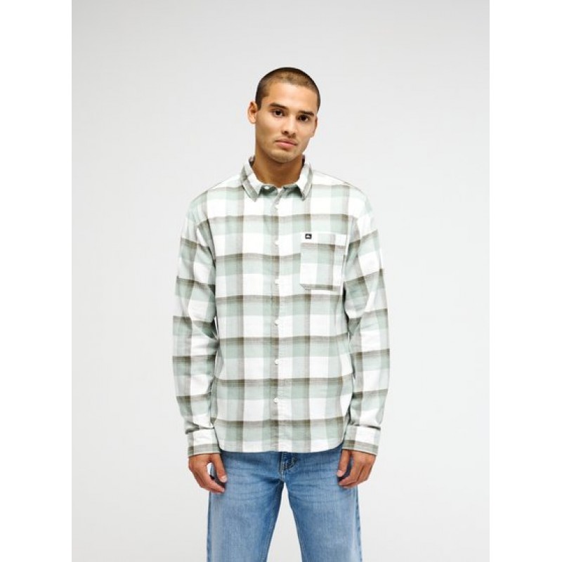 QUICKSILVER MOTHERFLY PLAID LS