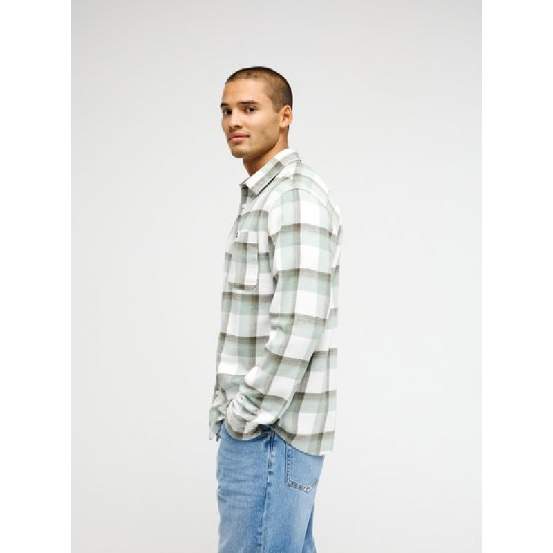 QUICKSILVER MOTHERFLY PLAID LS