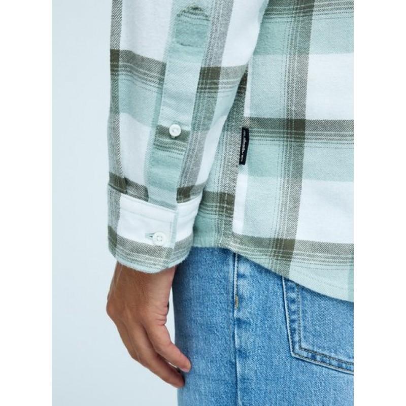 QUICKSILVER MOTHERFLY PLAID LS