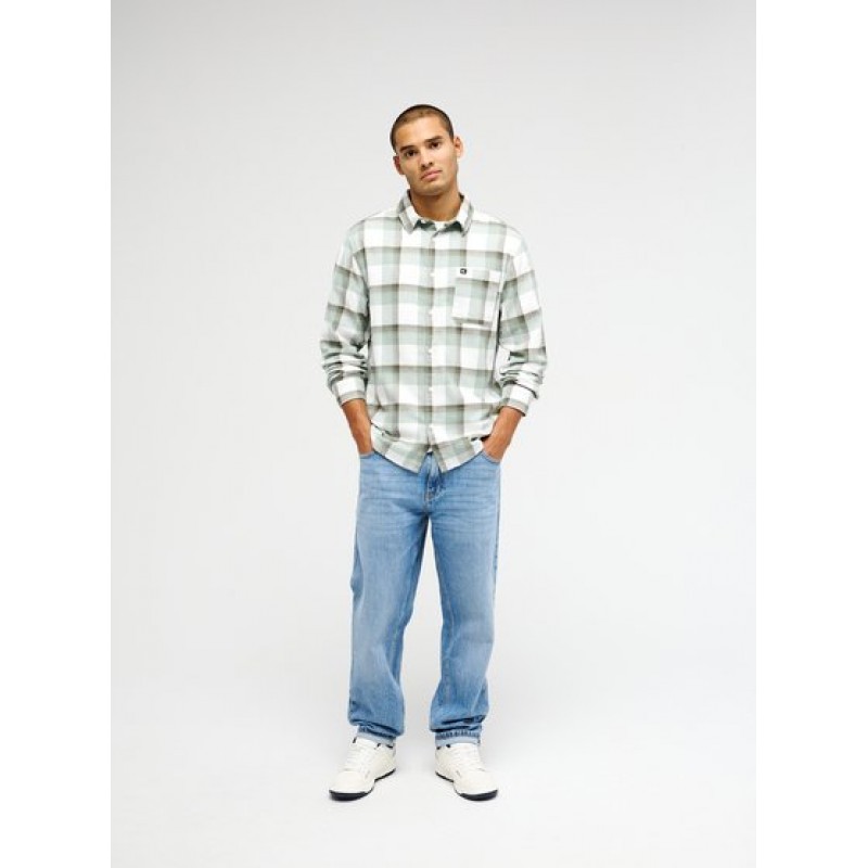 QUICKSILVER MOTHERFLY PLAID LS