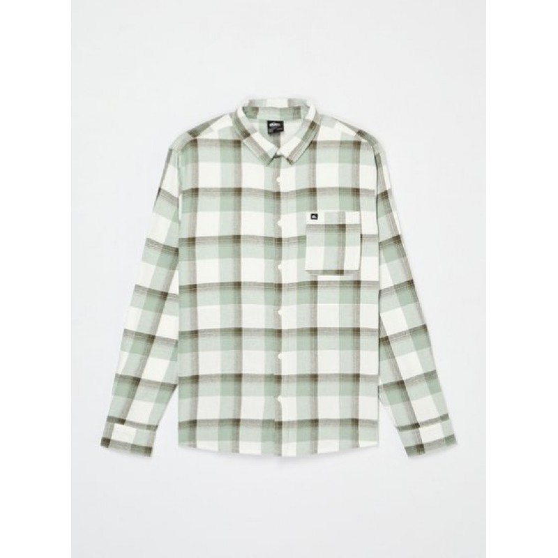 QUICKSILVER MOTHERFLY PLAID LS
