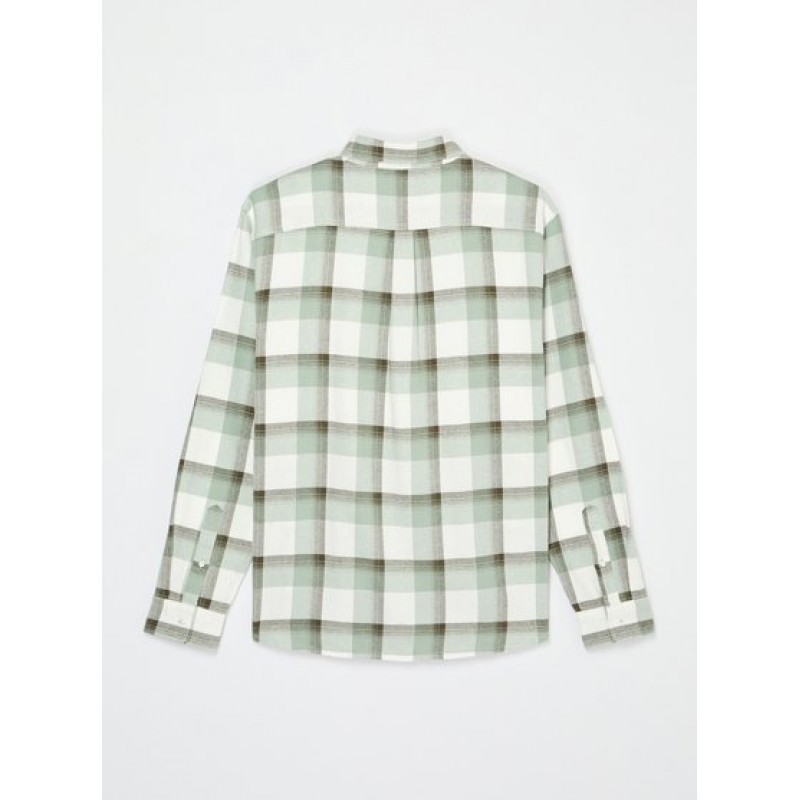 QUICKSILVER MOTHERFLY PLAID LS