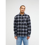 QUICKSILVER MOTHERFLY PLAID LS
