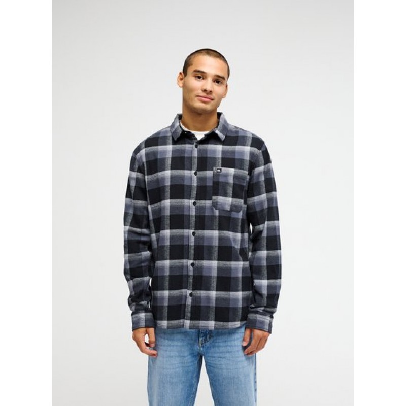 QUICKSILVER MOTHERFLY PLAID LS