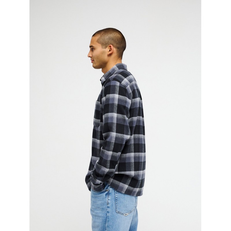 QUICKSILVER MOTHERFLY PLAID LS