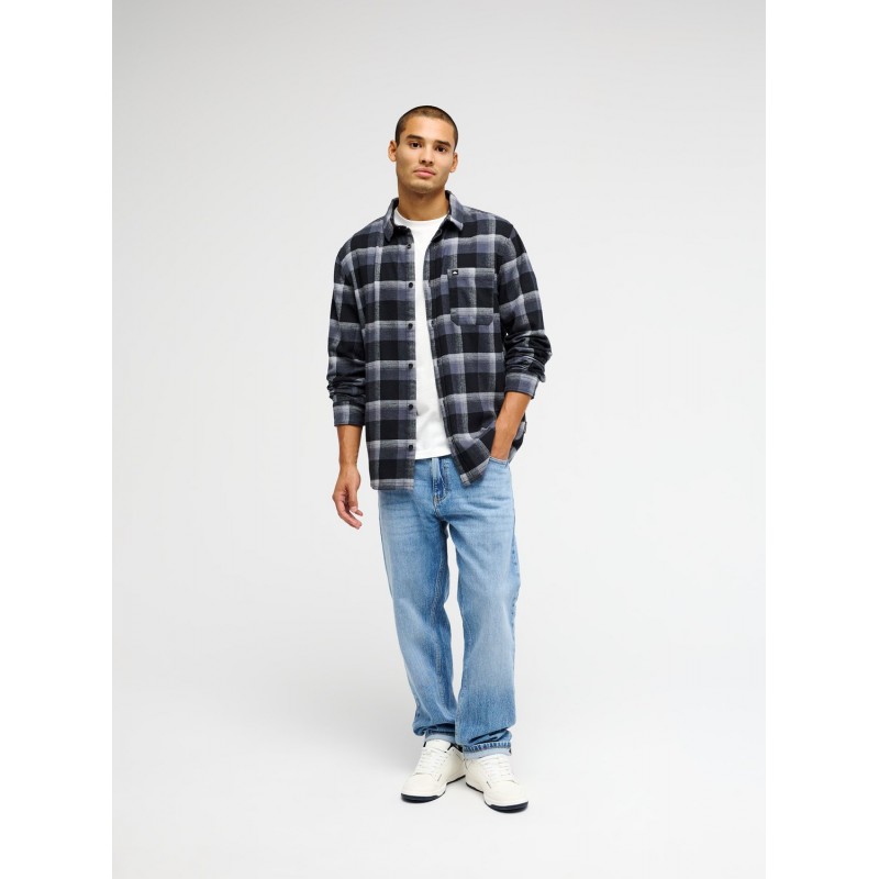 QUICKSILVER MOTHERFLY PLAID LS
