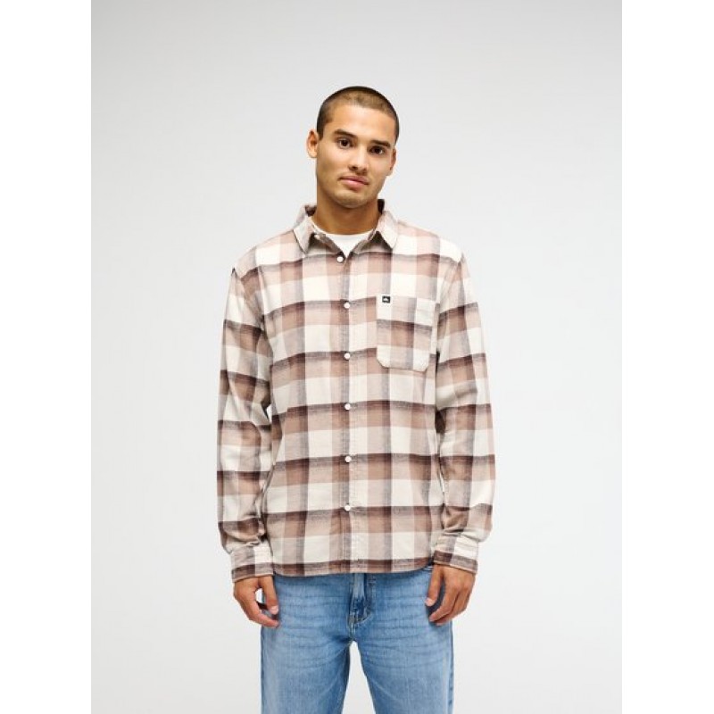 QUICKSILVER MOTHERFLY PLAID LS
