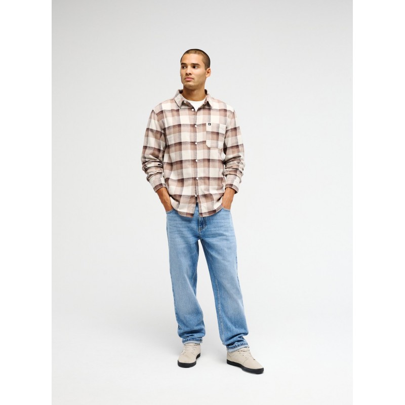 QUICKSILVER MOTHERFLY PLAID LS