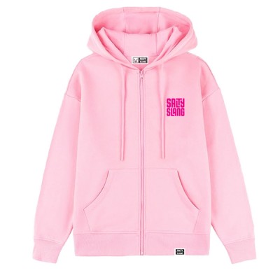 SALTY SLANG FACE LETTER ZIP HOODIE