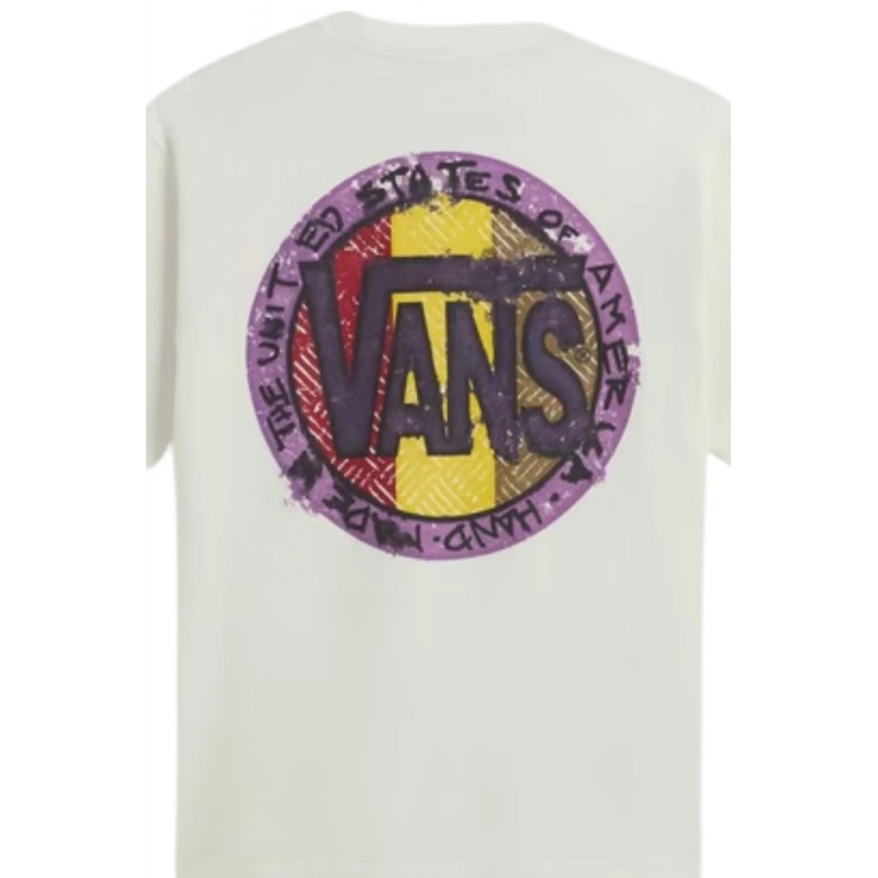 VANS Blotched Circle SS Tee marshmall