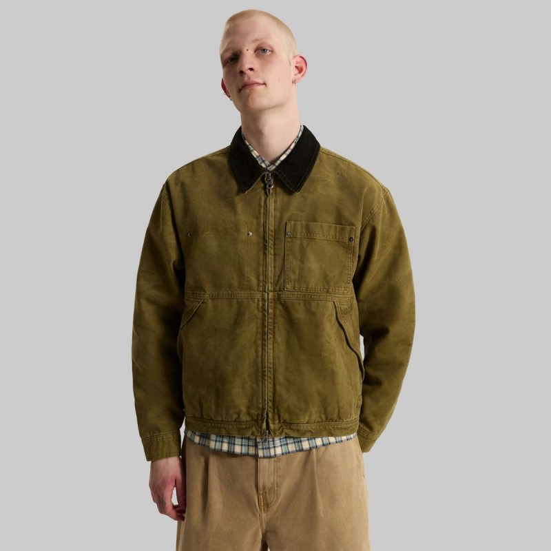 VANS Nico Cropped Chore Canvas Olive B VANS Nico Cropped Chore Canvas Olive B