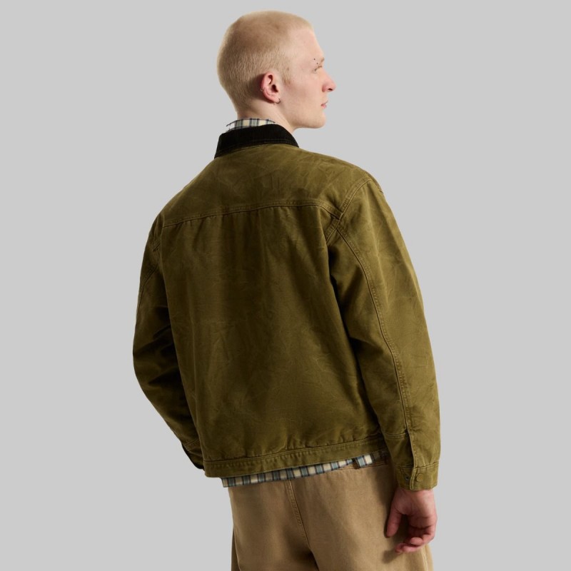VANS Nico Cropped Chore Canvas Olive B VANS Nico Cropped Chore Canvas Olive B