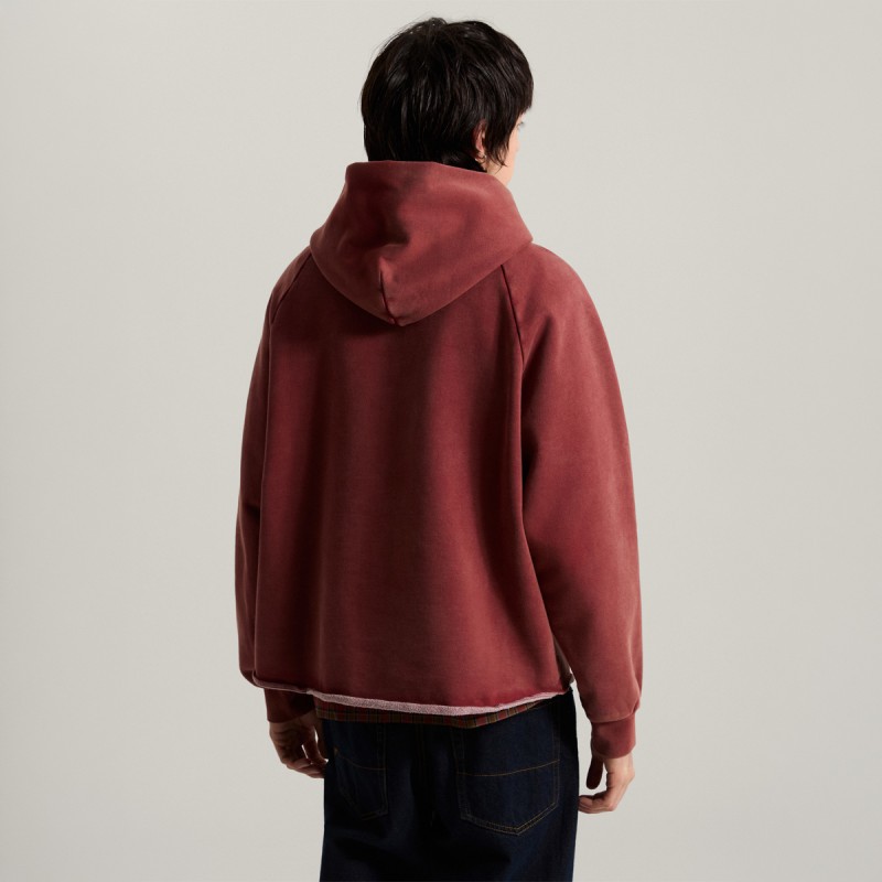 VANS Tilt Rolled Hem Pullove Poppy E