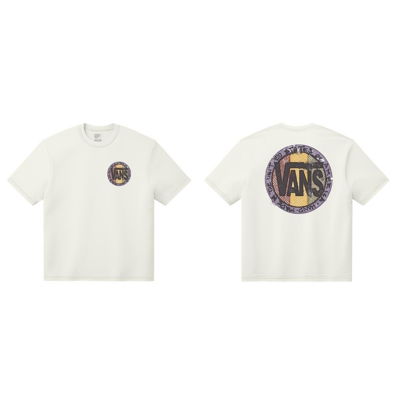 VANS Blotched Circle SS Tee marshmall