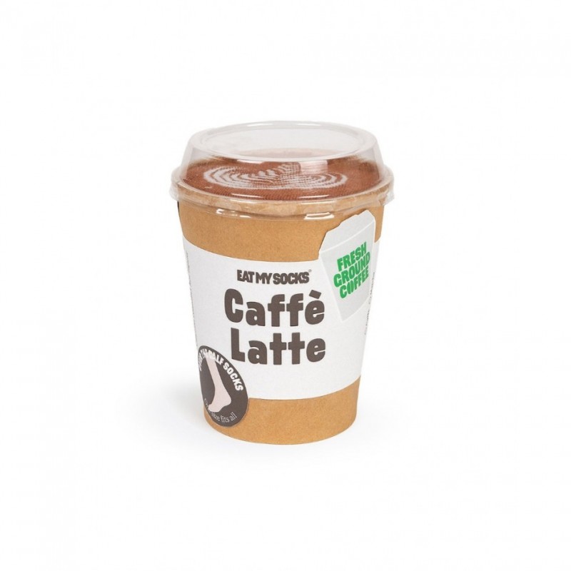 EAT MY SOCKS EMS, Socks, Caffe Latte